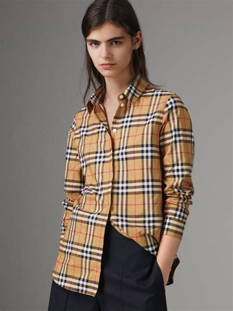 ebay burberry shirt womens|Burberry women's button down shirts.